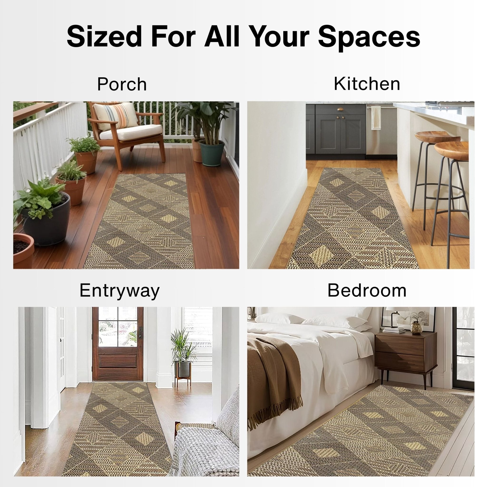 Alto Heritage Custom Size Indoor/Outdoor Runner - 27 Inches Width x Choose Your Custom Length、mySite、gigharbornorthrealestate