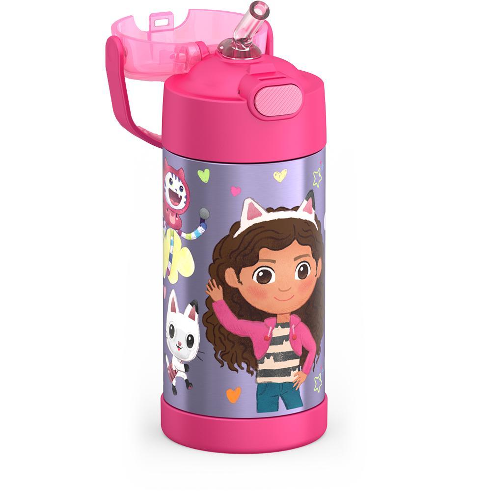 12oz FUNTAINER® WATER BOTTLE GABBY'S DOLLHOUSE、mySite、noshort