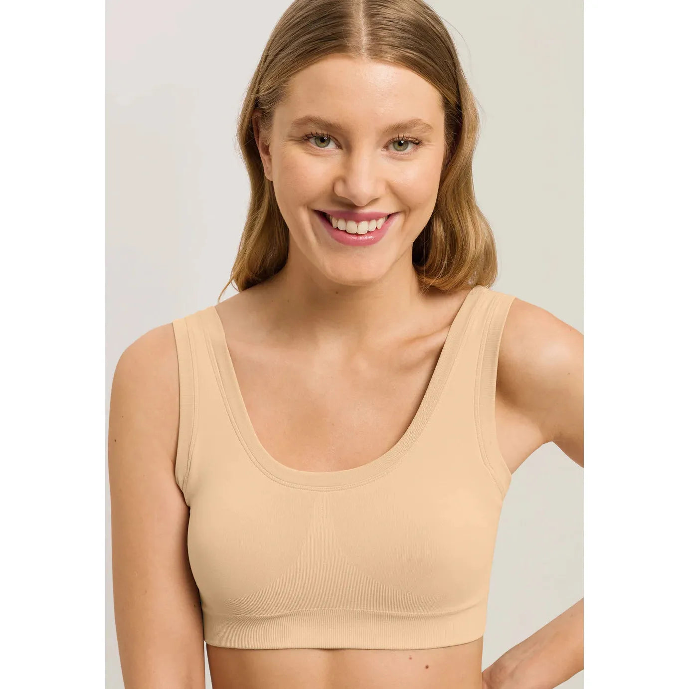  Hanro Touch Feeling Padded Bralette - Beige、mySite、justintrudeaud
