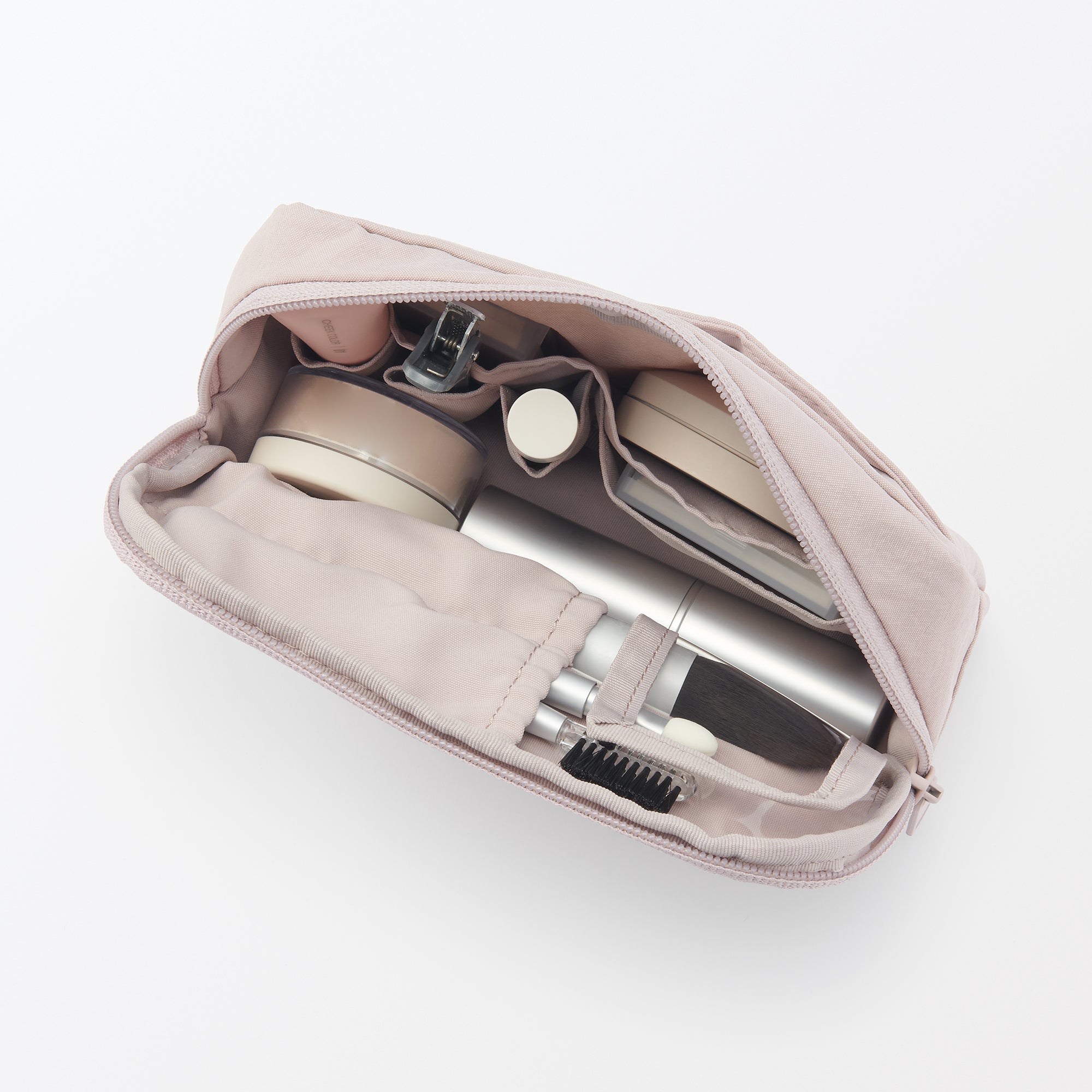  Wrinkled Nylon Wide-Opening Pouch - Large、mySite、sugarbowlscore