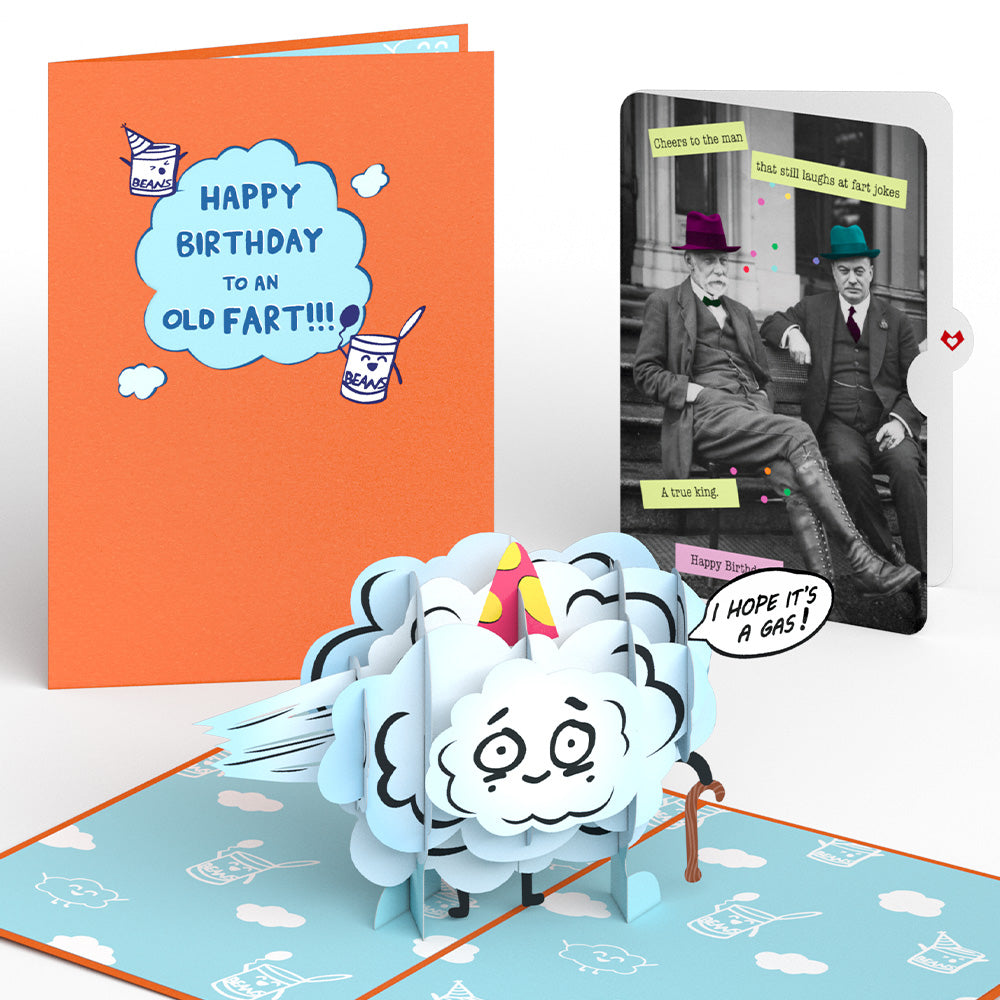 Happy Birthday to an Old Fart Pop-Up Card and Sentiment Set for Any Man、mySite、solidvoid