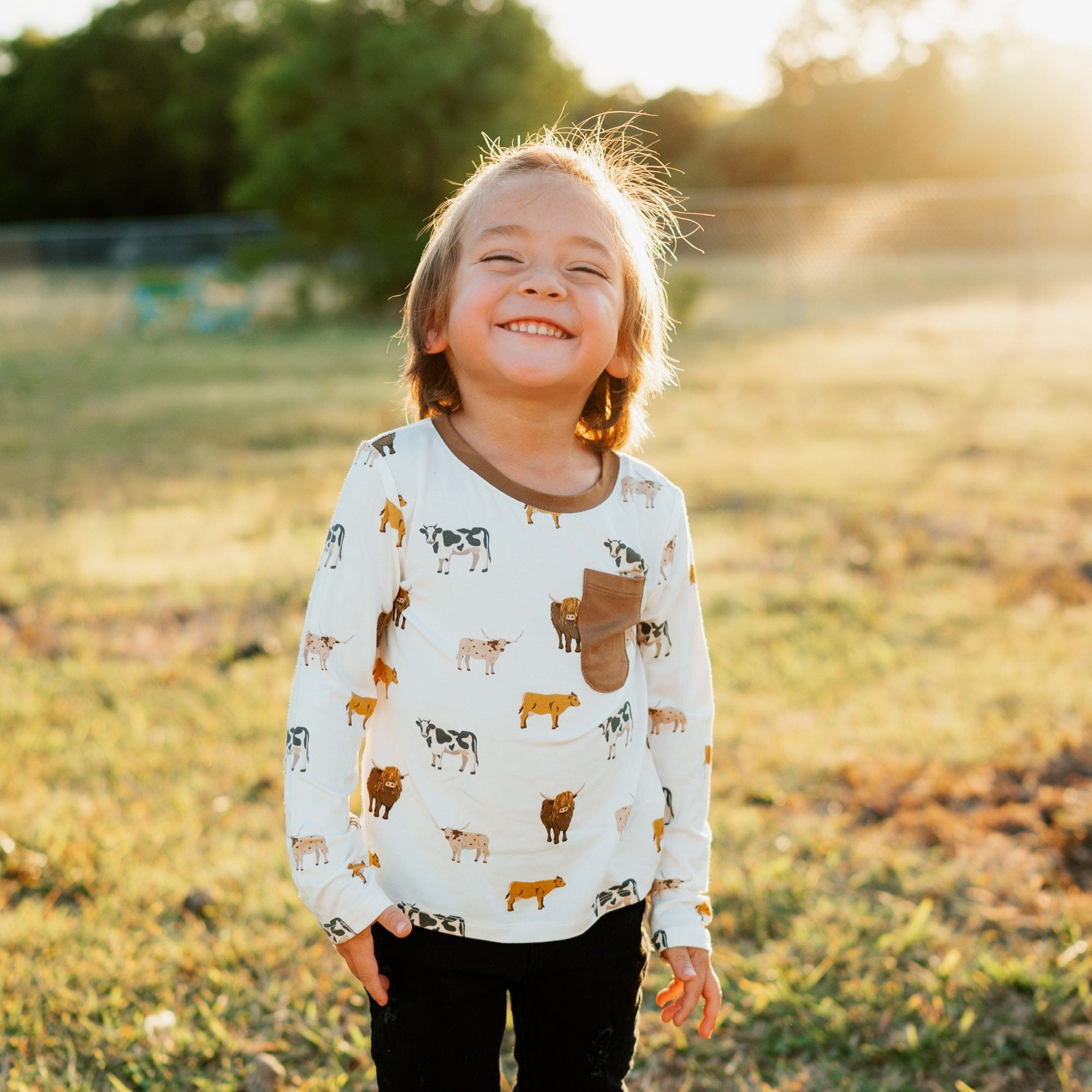  Long Sleeve Toddler Crew Neck Tee in Moo、mySite、layawaytickets