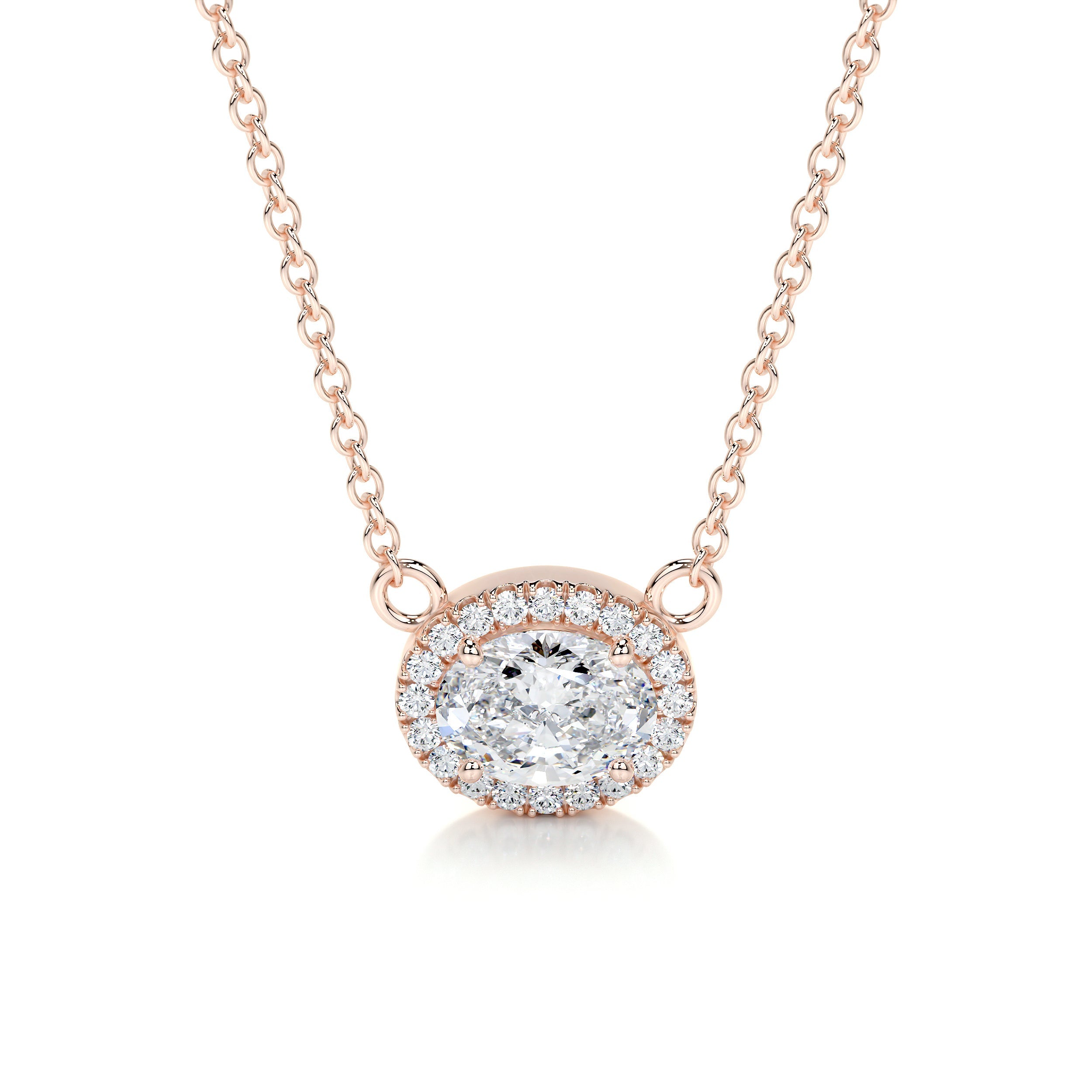 Louise Lab Grown Diamond Pendant -14K Rose Gold、mySite、hinf8tx79