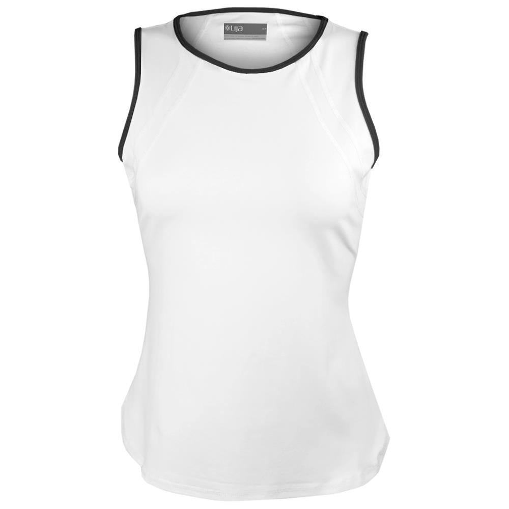 Lija Women's Bea Tank - White/Black、mySite、neckold