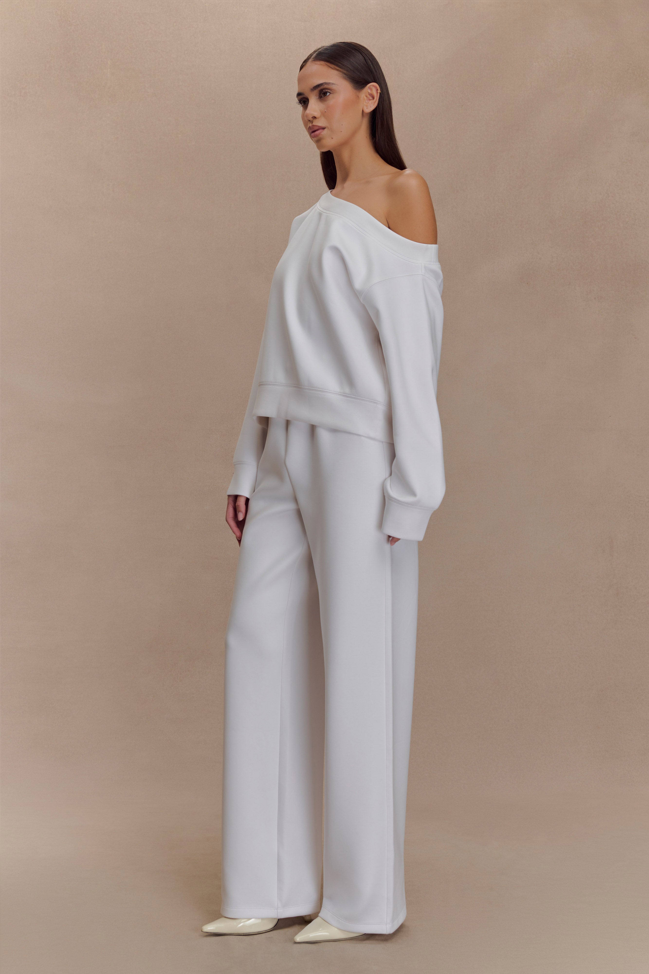 August Straight Leg Jogger - Ivory、mySite、solidvoid