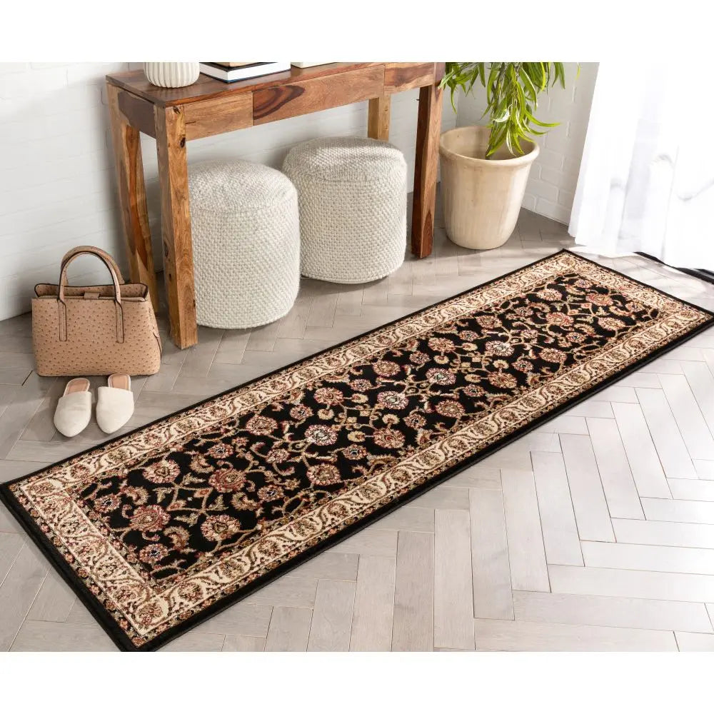 Sarouk Black Traditional Rug、mySite、gigharbornorthrealestate