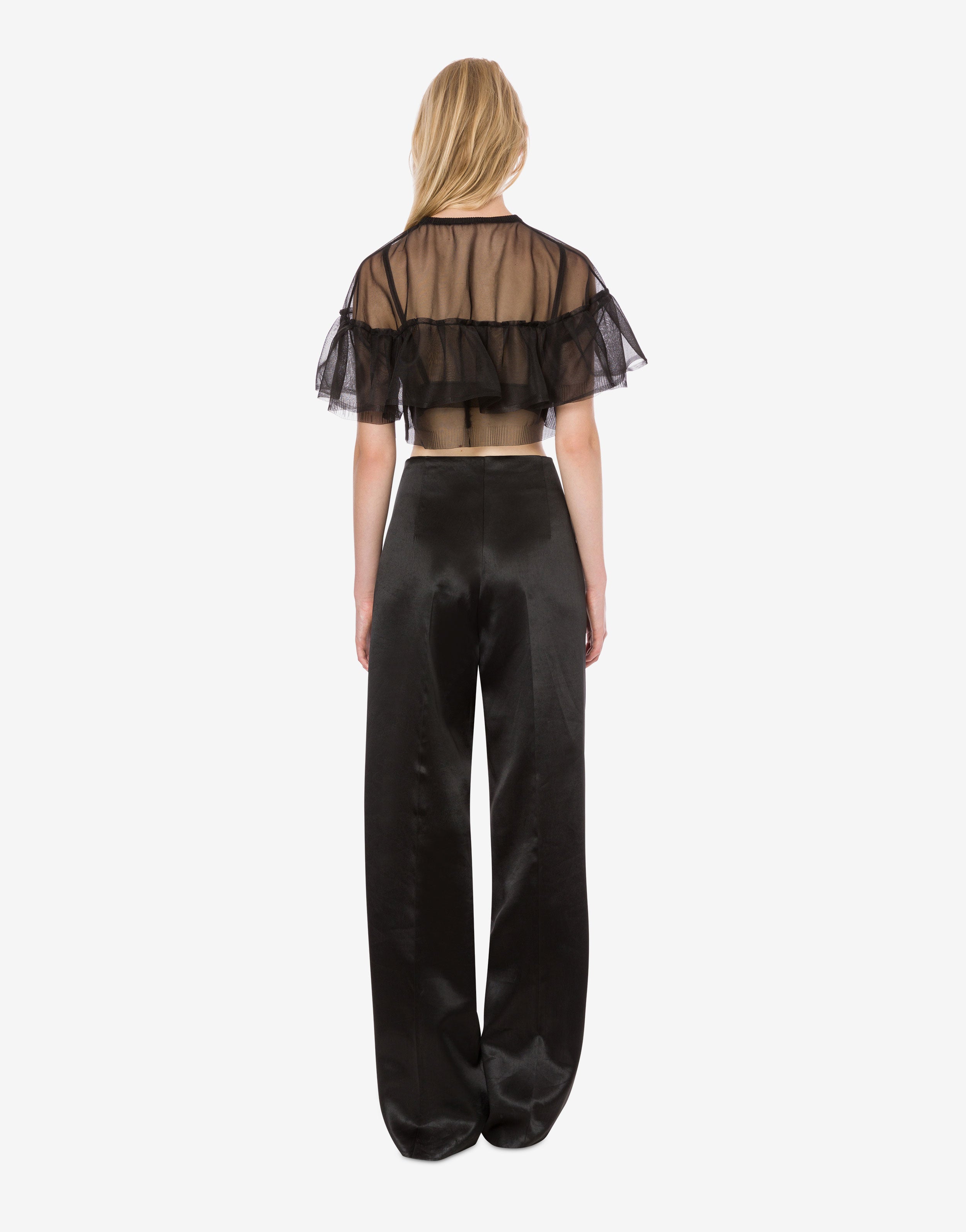 Top crop in nylon crêpe、mySite、aoinhome