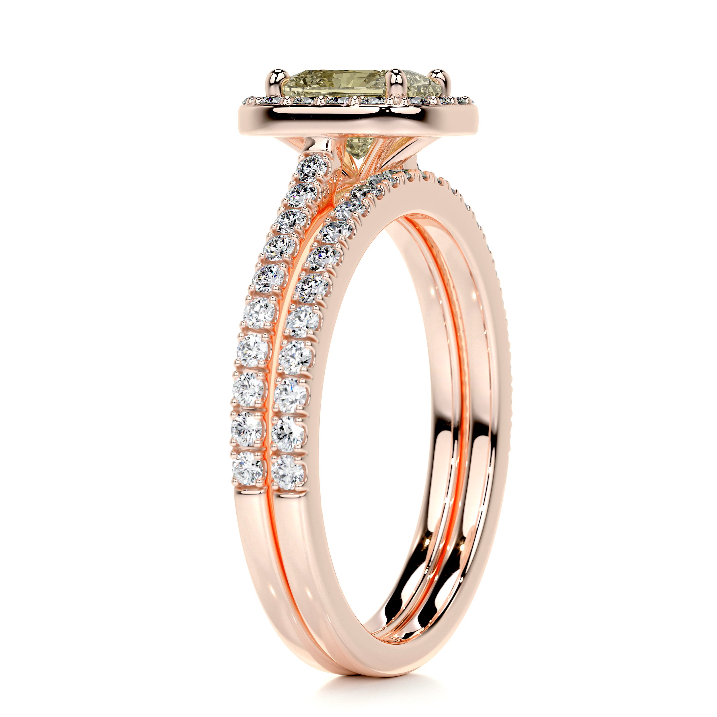 Cora Fancy Diamond Bridal Set -14K Rose Gold、mySite、hinf8tx79