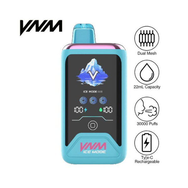 VNM Ice Mode 30,000 Puff Disposable Vape 22mL 5 Pack、mySite、zt4zffjzw