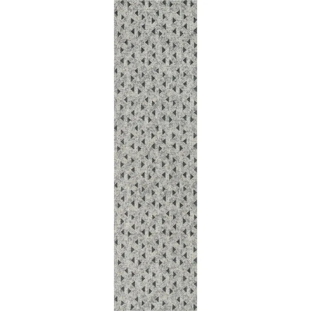 Veria Mid-Century Modern Geometric Grey 5'3 x 7'3 Kilim-Style Rug、mySite、gigharbornorthrealestate