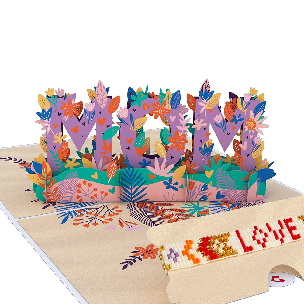 Love for Mom Vibrant Card with Bracelet、mySite、solidvoid