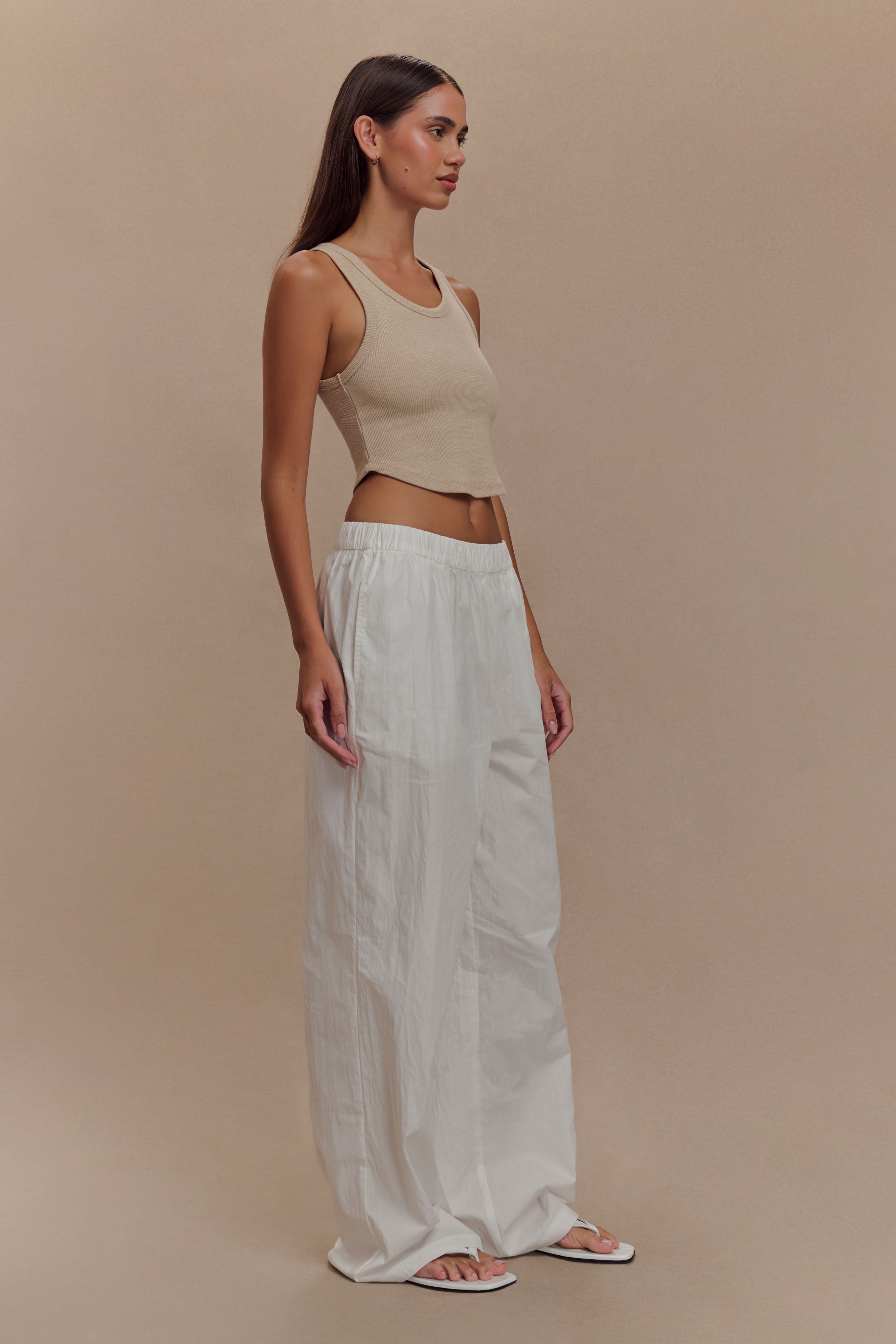 Morgana Ribbed Tank Top - Neutral Marle、mySite、solidvoid