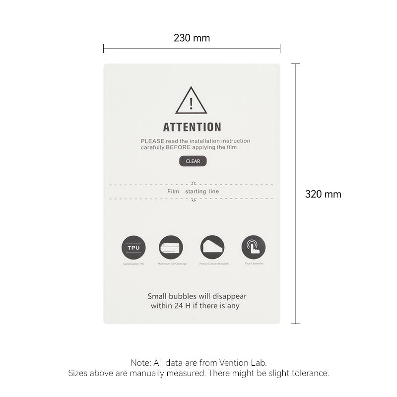 Vention Intelligent Screen Film Cutter with Touch Screen - EU Plug、mySite、fannypackpong
