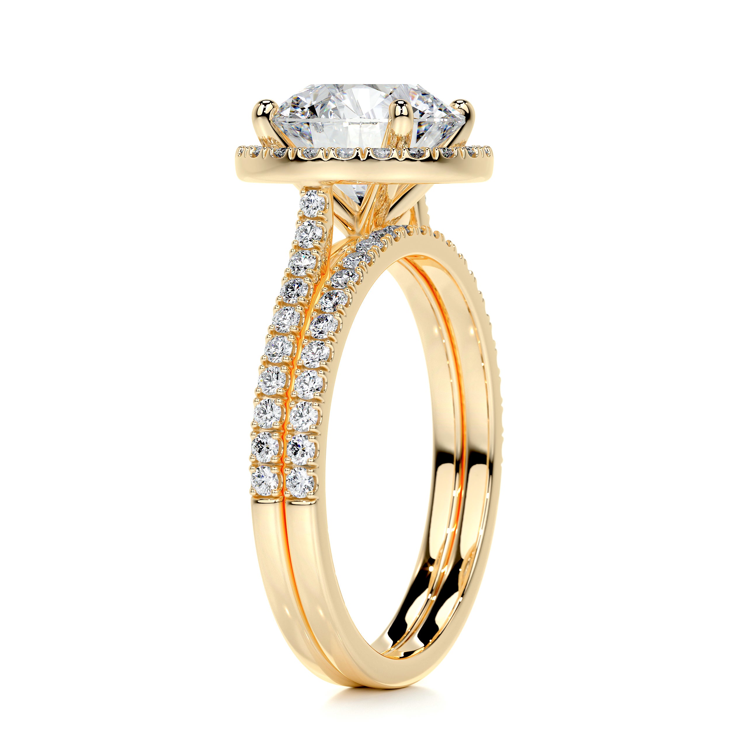 Layla Diamond Bridal Set -18K Yellow Gold、mySite、hinf8tx79