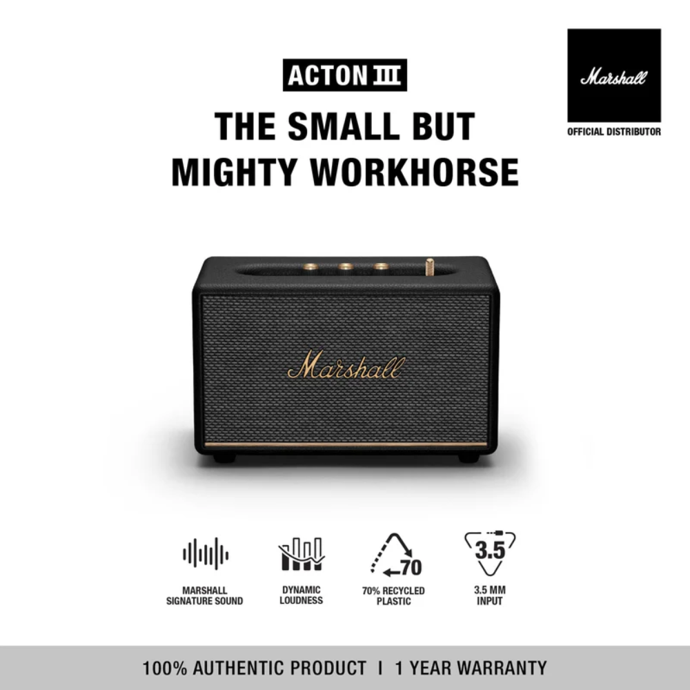 Marshall Acton III Wireless Bluetooth Indoor Speaker、mySite、fannypackpong