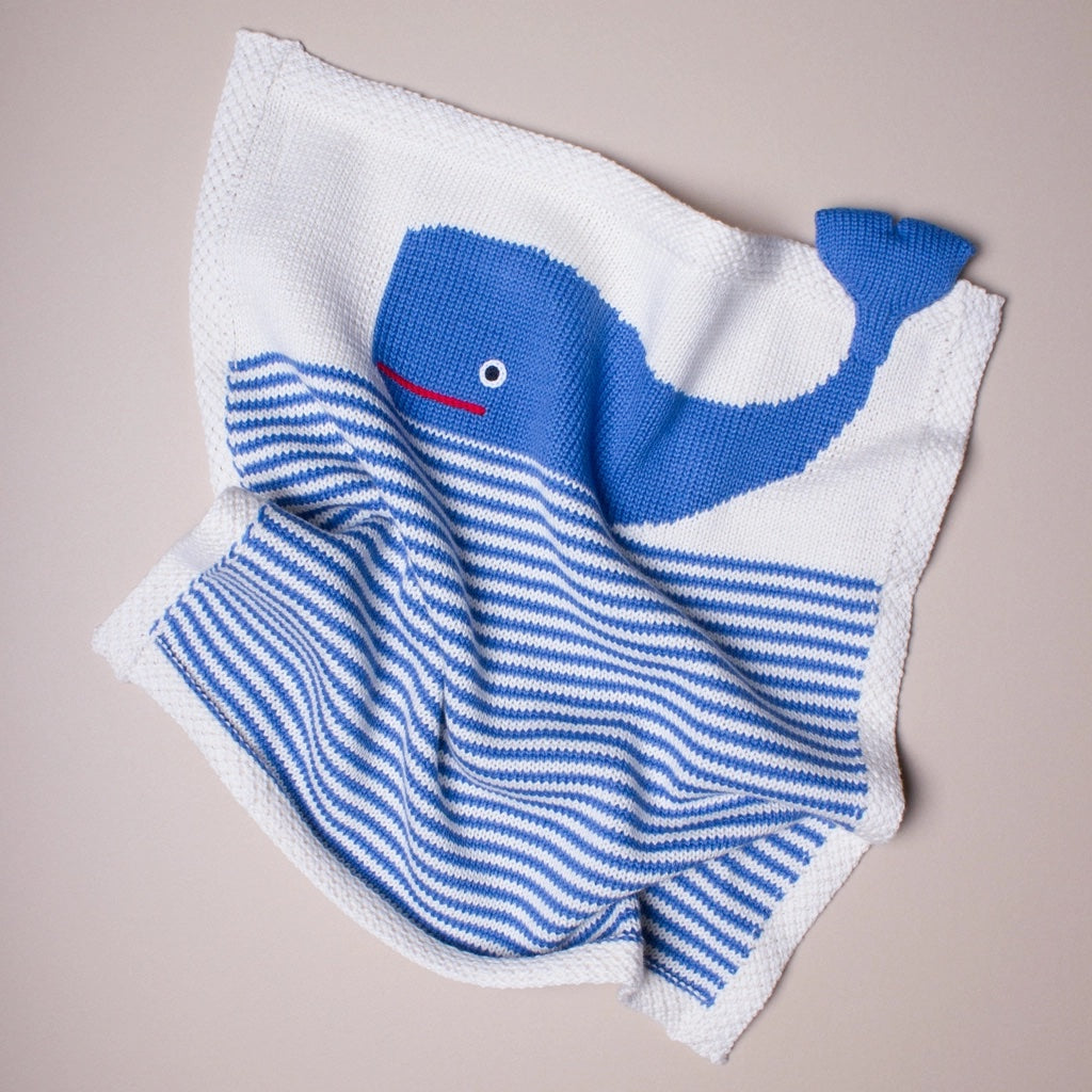 Organic Whale Lovey / Baby Security Blanket、mySite、g9winljtr