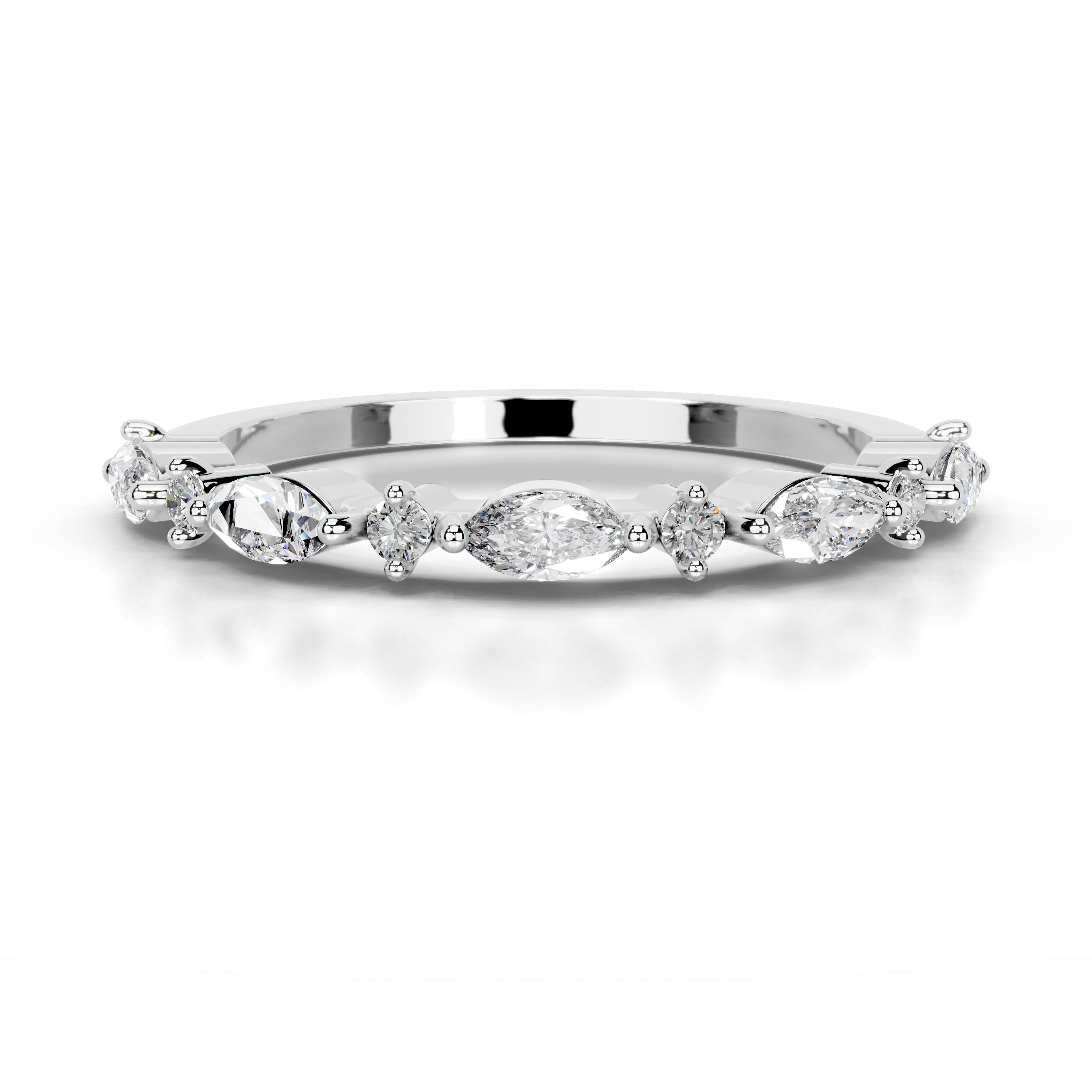 Vienna Diamond Wedding band - 18K White Gold、mySite、hinf8tx79