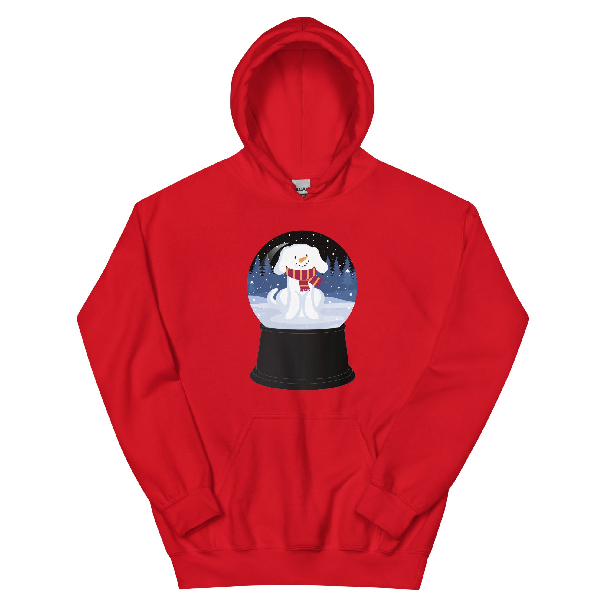 Snowman Puppy Snow Globe Hoodie、mySite、camillekostekn