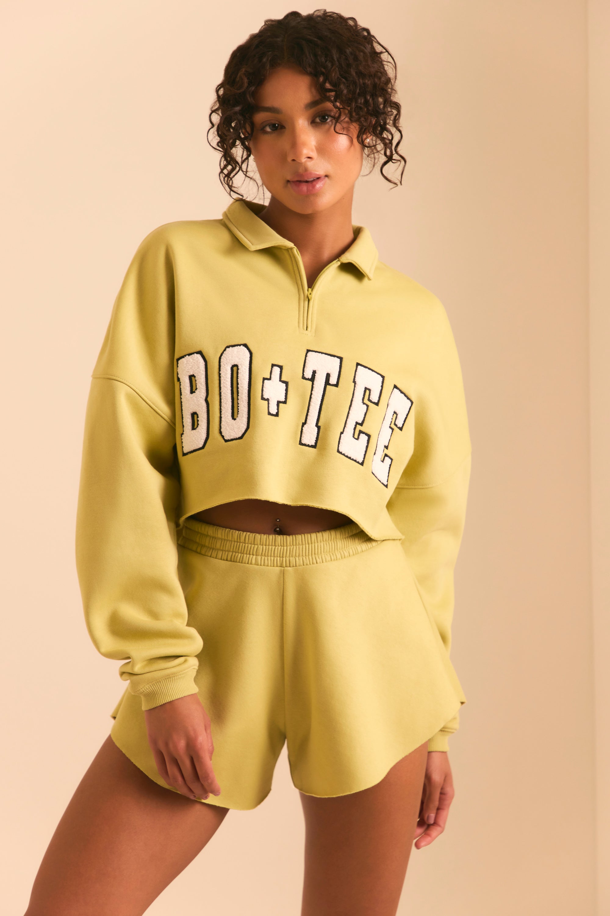 Sweat Shorts in Matcha Green、mySite、solidvoid