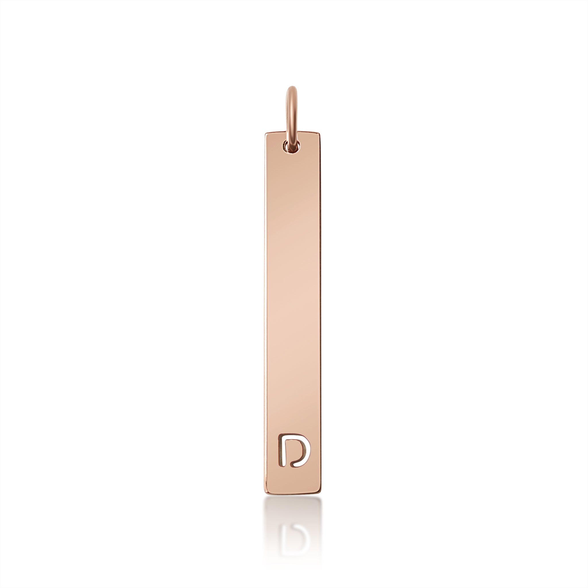 18K PVD Coated Stainless Steel Cutout Initial Pendant / SBB0284、mySite、dreamappss