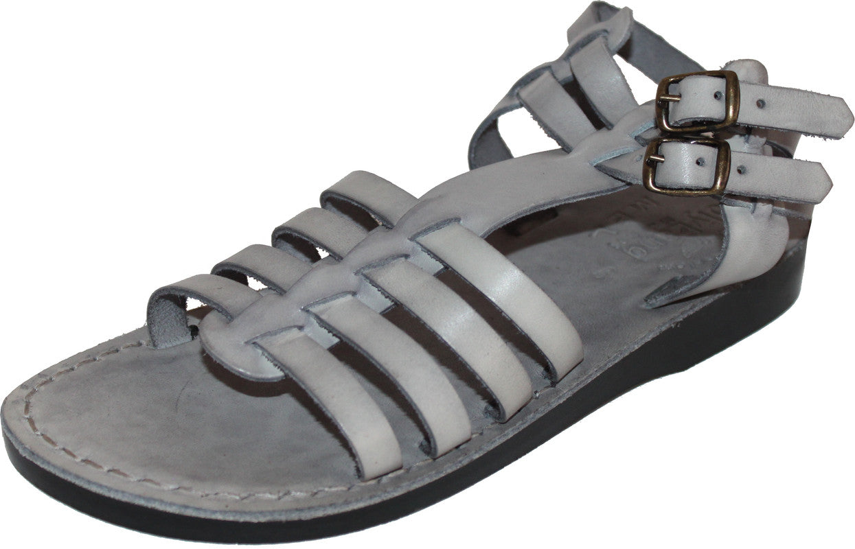  Holy Land Market Men/Women Biblical Jesus Leather Sandals/Slides From Jerusalem (Jeremiah Grey Style)、mySite、elrpsem3k