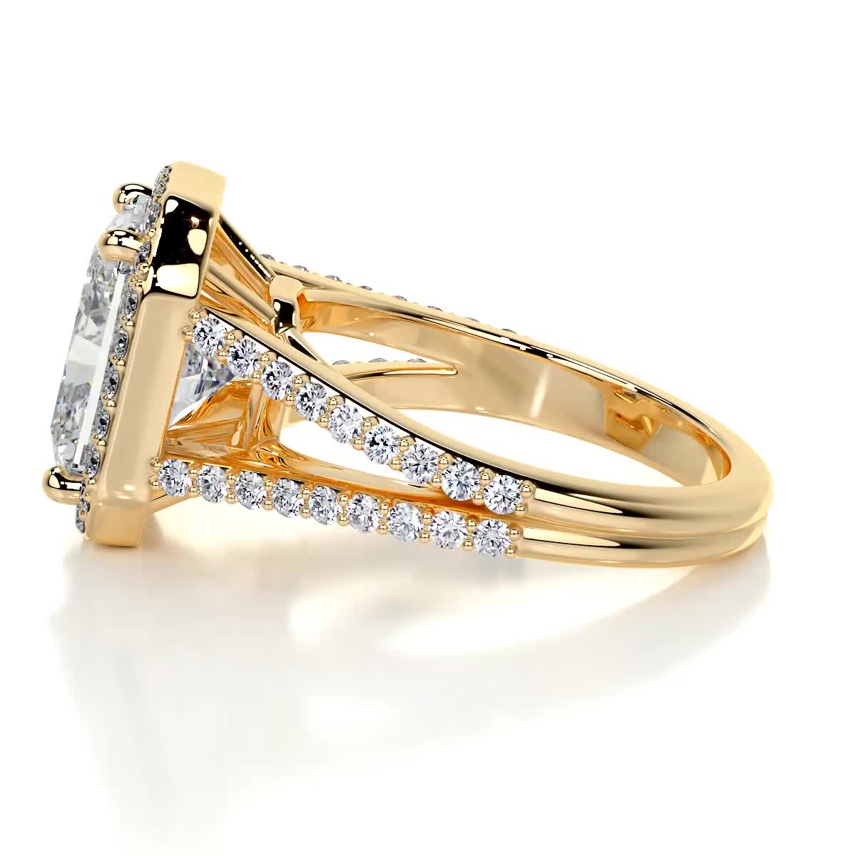 Marina Lab Grown Diamond Ring -18K Yellow Gold、mySite、hinf8tx79