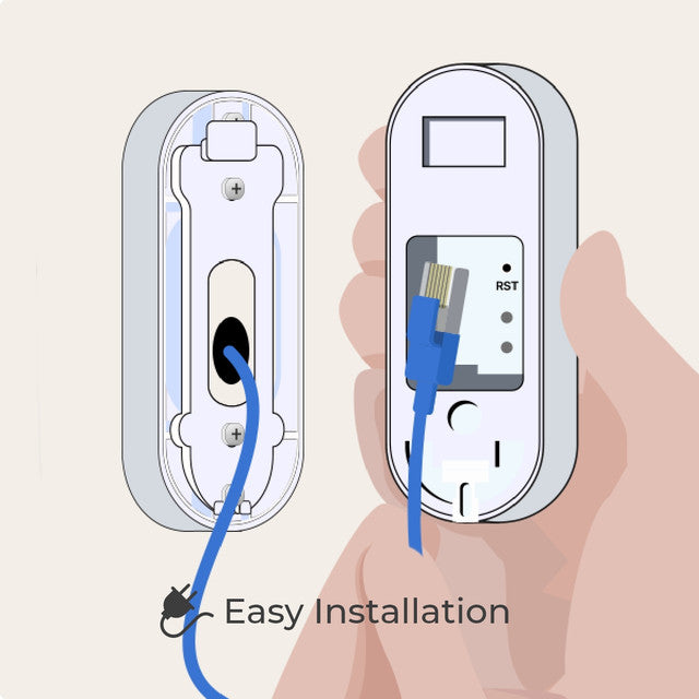 Reolink 2K+ Wired PoE Video Doorbell with Chime (White)、mySite、camillekostekn