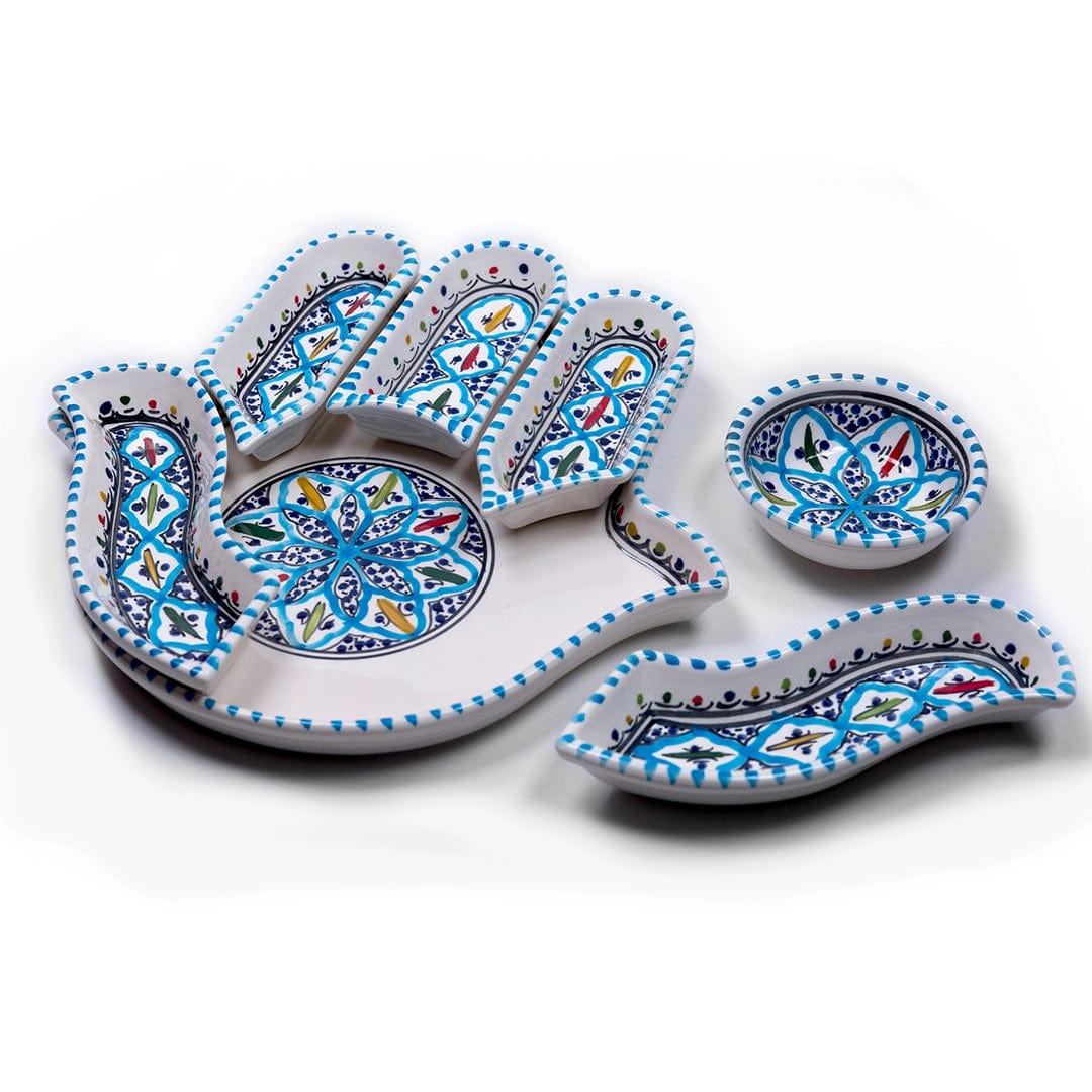 Bohemian Turquoise Hamsa Dipping and Serving Set、mySite、topwebapps