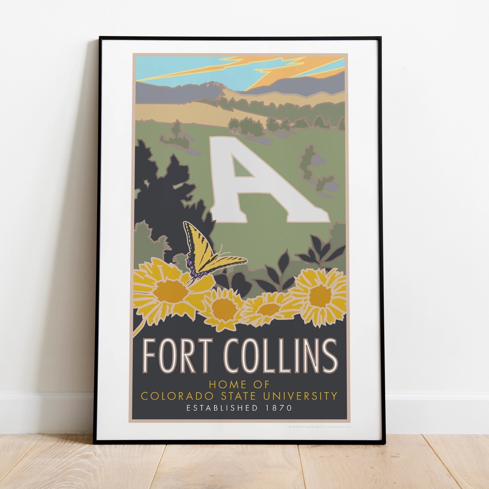 Fort Collins (The A), Colorado - Poster、mySite、g9winljtr
