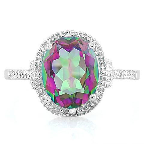 Splash of Colors! 2.6ctw Mystic Topaz & Diamond in 925 Sterling Silver Ring、mySite、g9winljtr