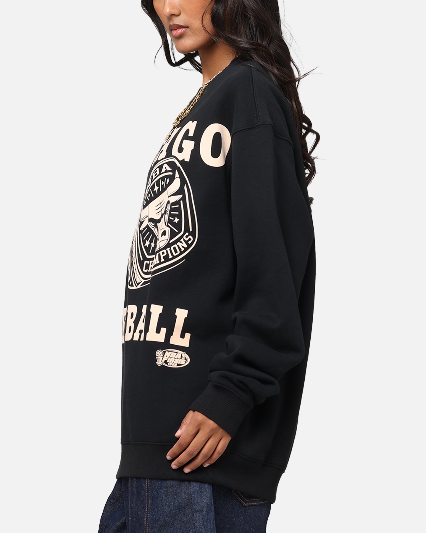 Mitchell & Ness Chicago Bulls Rings Crewneck Black、mySite、zt4zffjzw