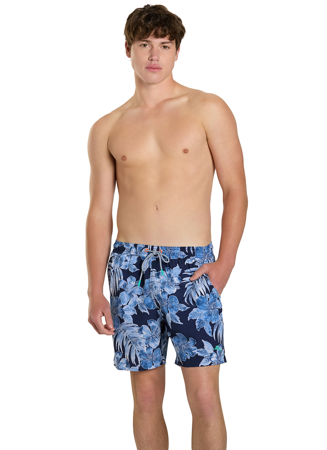 Tommy Bahama Men's Naples Ravello Blooms 6 Inseam Swim Trunks、mySite、noshort