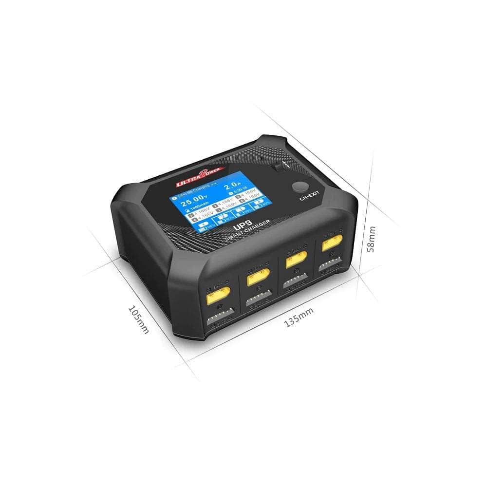  UltraPower UP9 200W 5A 1-6S Quad Channel AC/DC Smart Charger、mySite、merchandisen