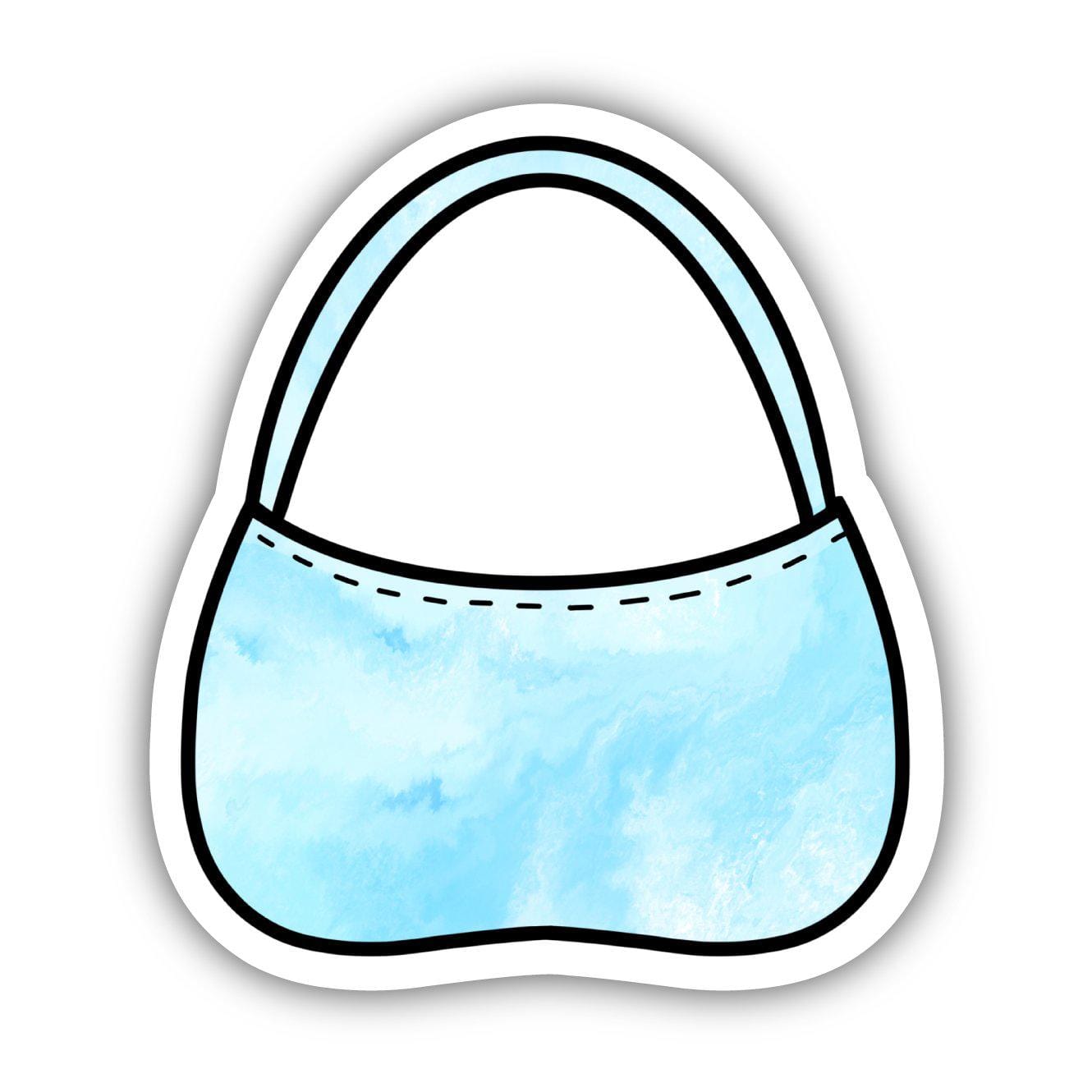  Blue Tie Dye Handbag Aesthetic Sticker、mySite、elrpsem3k