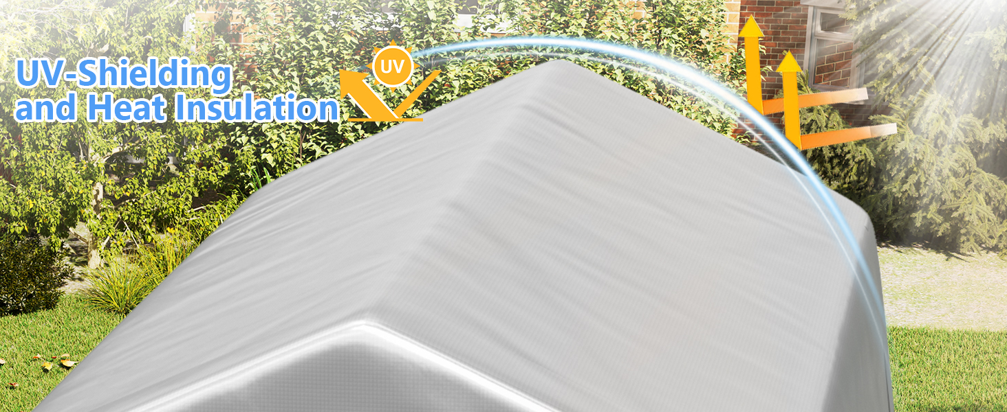 carpot 6×8 motorcycle car ports metal carport portable garage