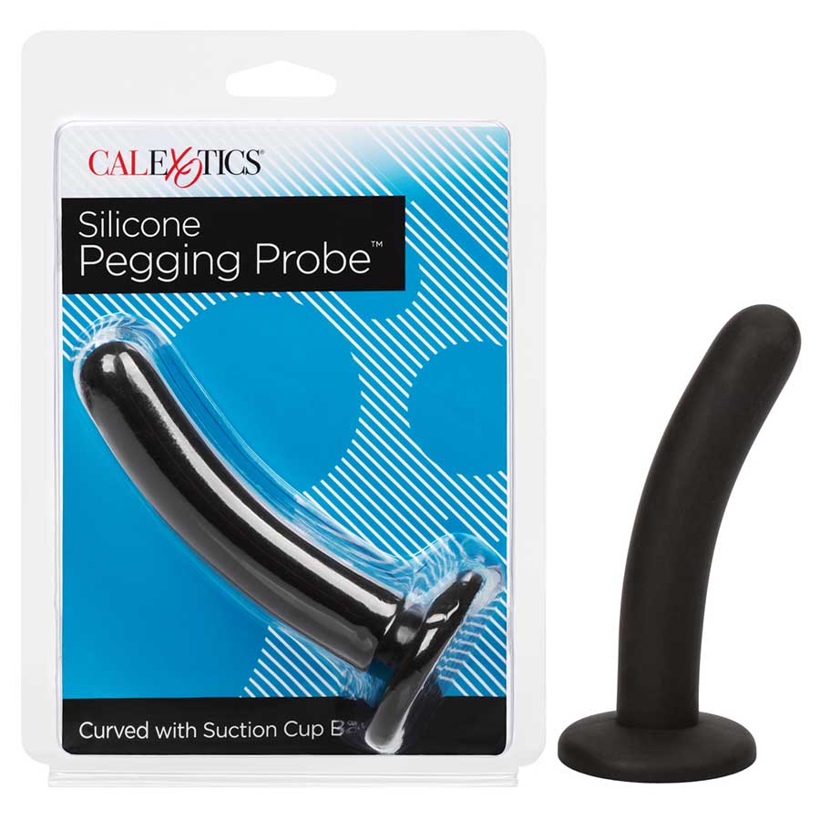 Black Silicone 5 Inch Pegging Probe and Anal Dildo、mySite、bottomscart