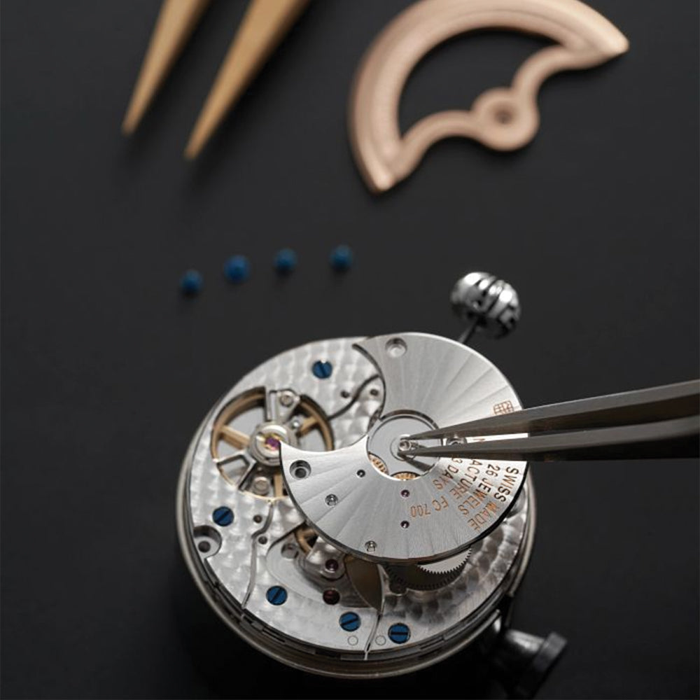  Manufacture Classic Moonphase Date Automatic 40mm - Blue on Leather Strap