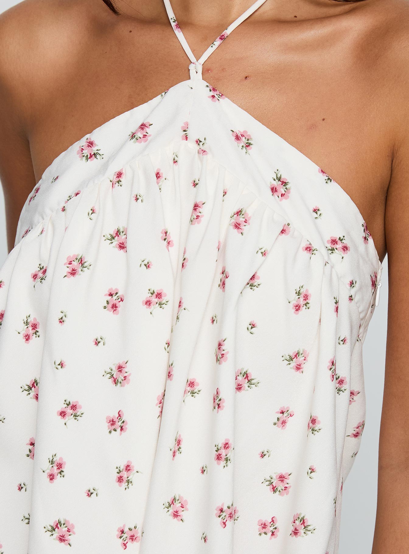 Moonlit Mini Dress White Floral、mySite、solidvoid