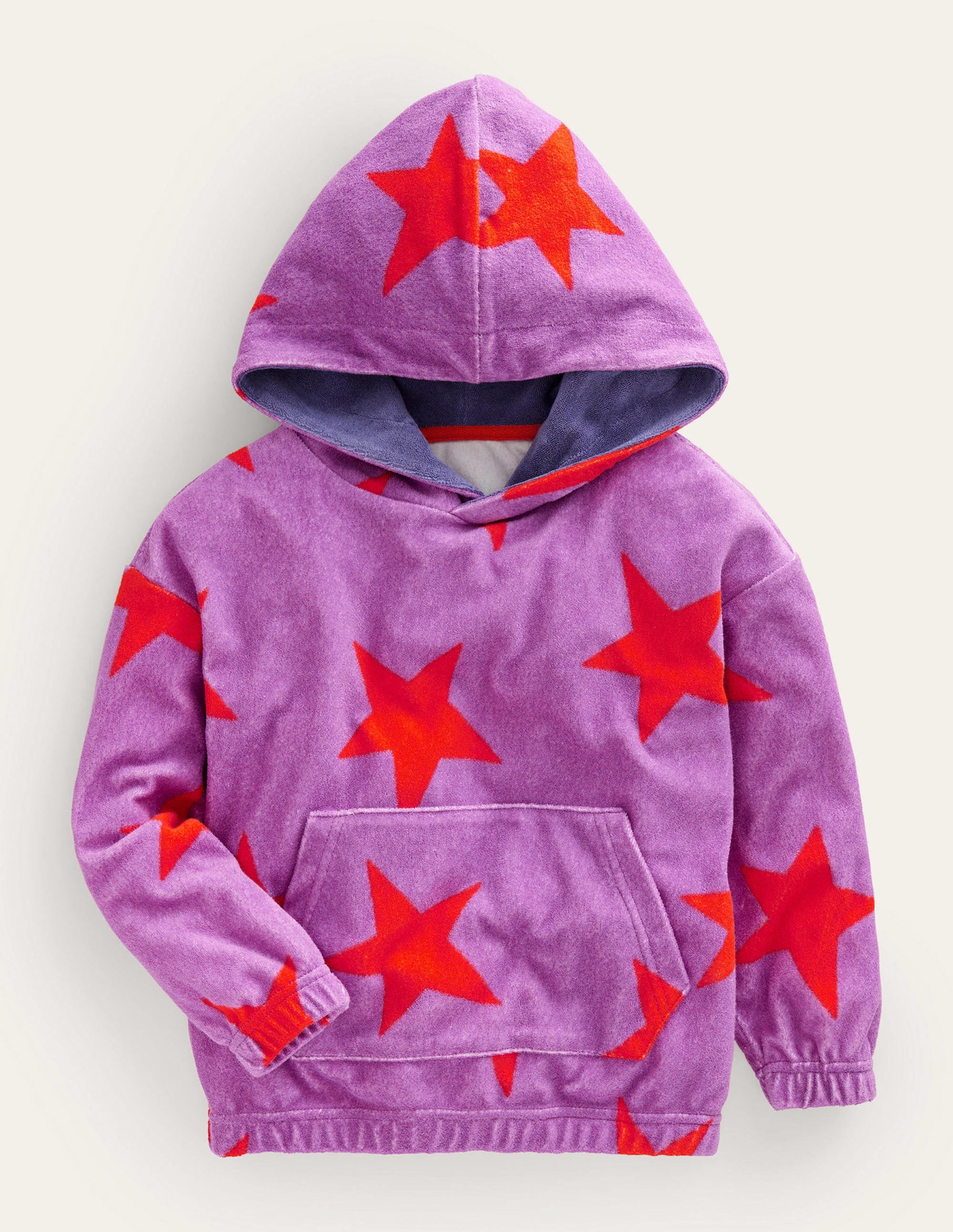  Towelling Hoodie-Radiant Orchid Star、mySite、ashleygrahame