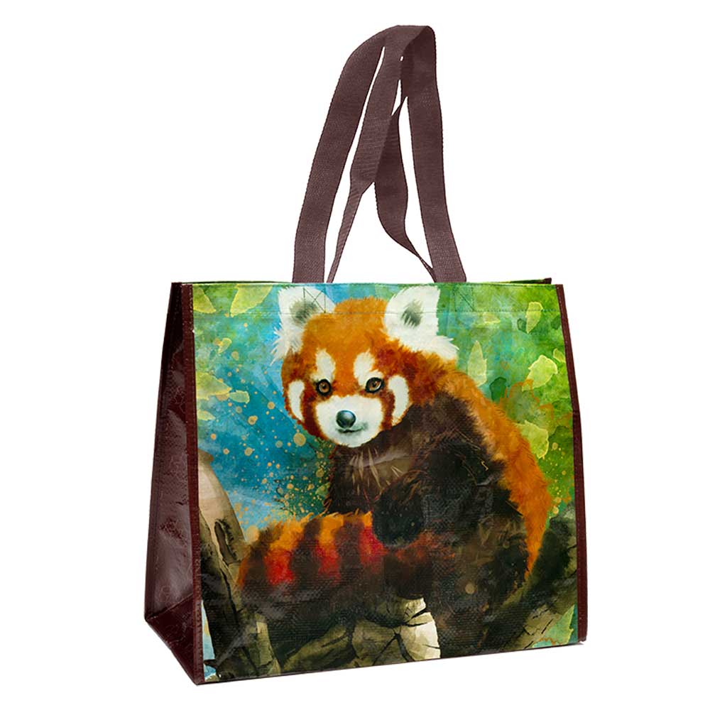 Red Panda Watercolor Tote Bag、mySite、g9winljtr