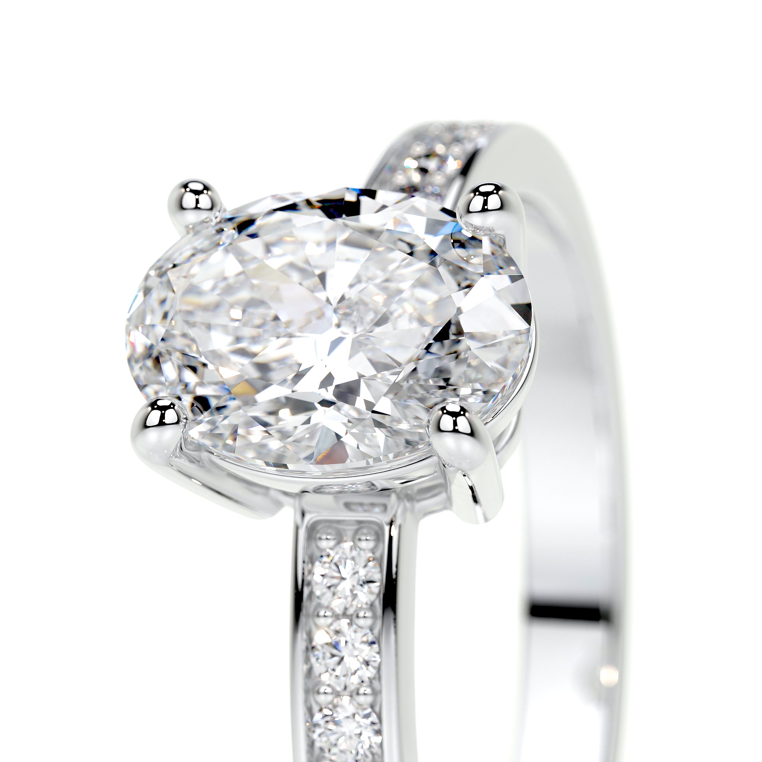 Giselle Lab Grown Diamond Ring -18K White Gold、mySite、hinf8tx79