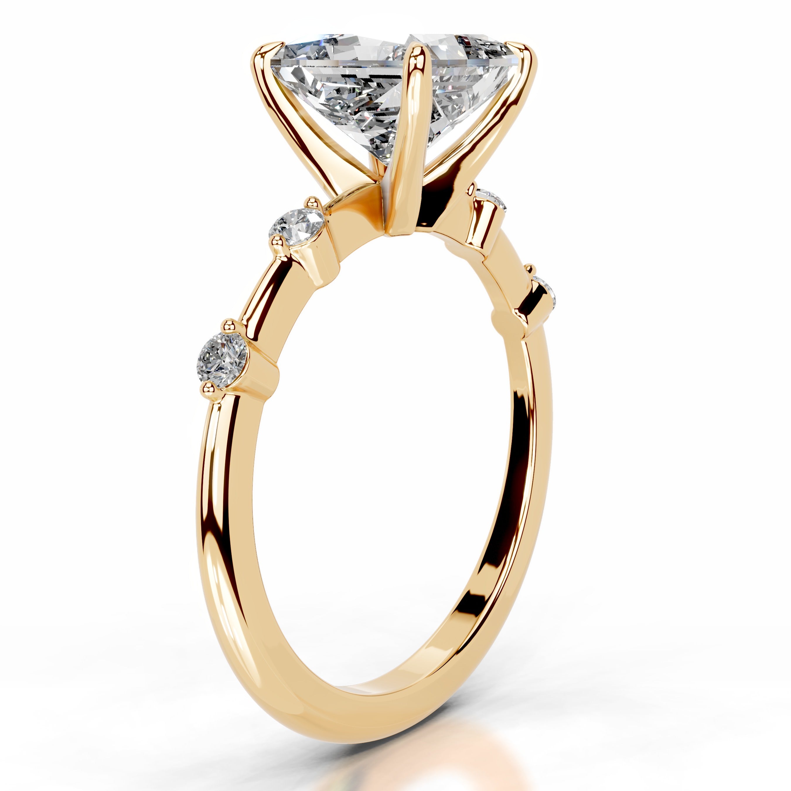 Timmey Diamond Engagement Ring - 18K Yellow Gold、mySite、hinf8tx79