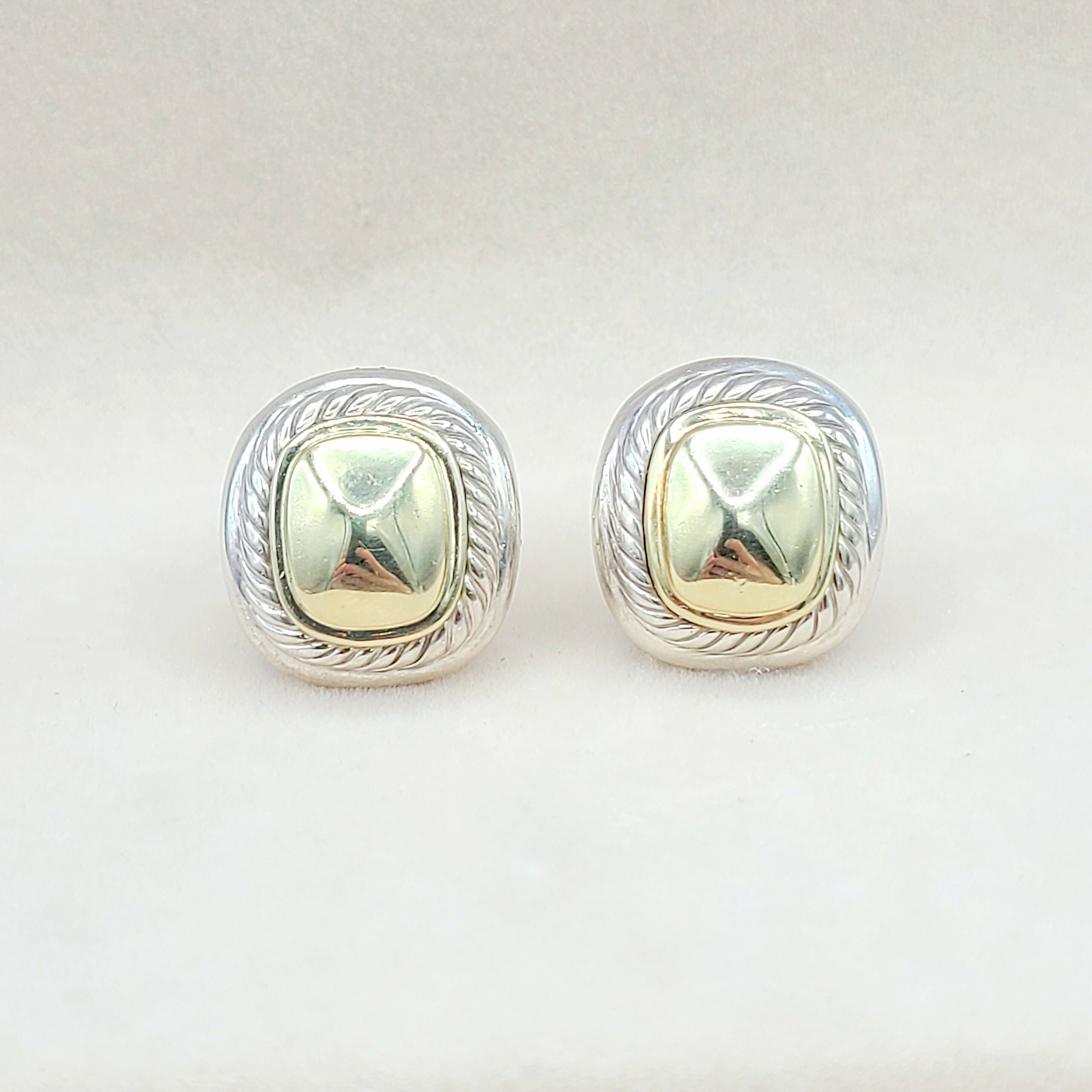 David聽Yurman聽Albion聽Gold聽Dome聽Earrings Large、mySite、hinf8tx79