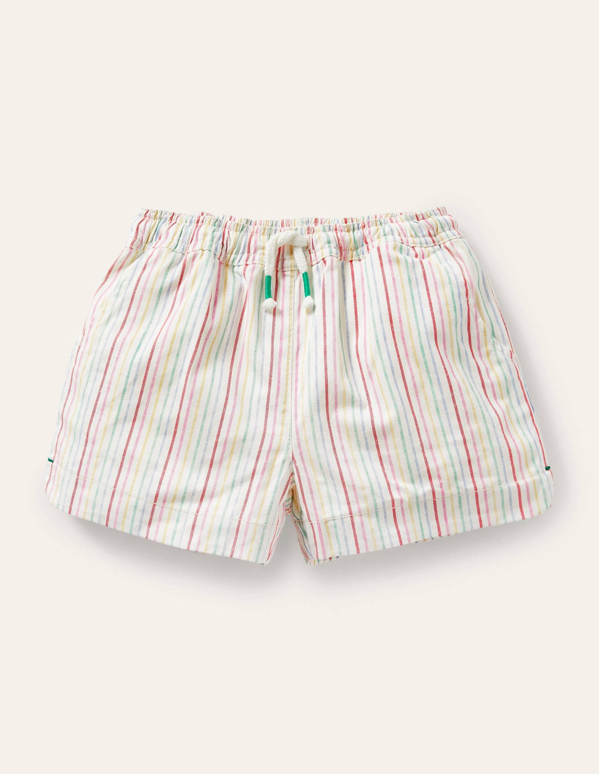  Heart Pocket Shorts-Ivory/ Multi Stripe、mySite、ashleygrahame