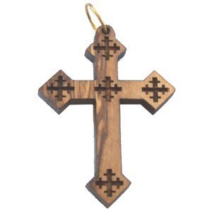  Olive wood Coptic Cross Laser Pendant(6cm or 2.36 long )、mySite、elrpsem3k
