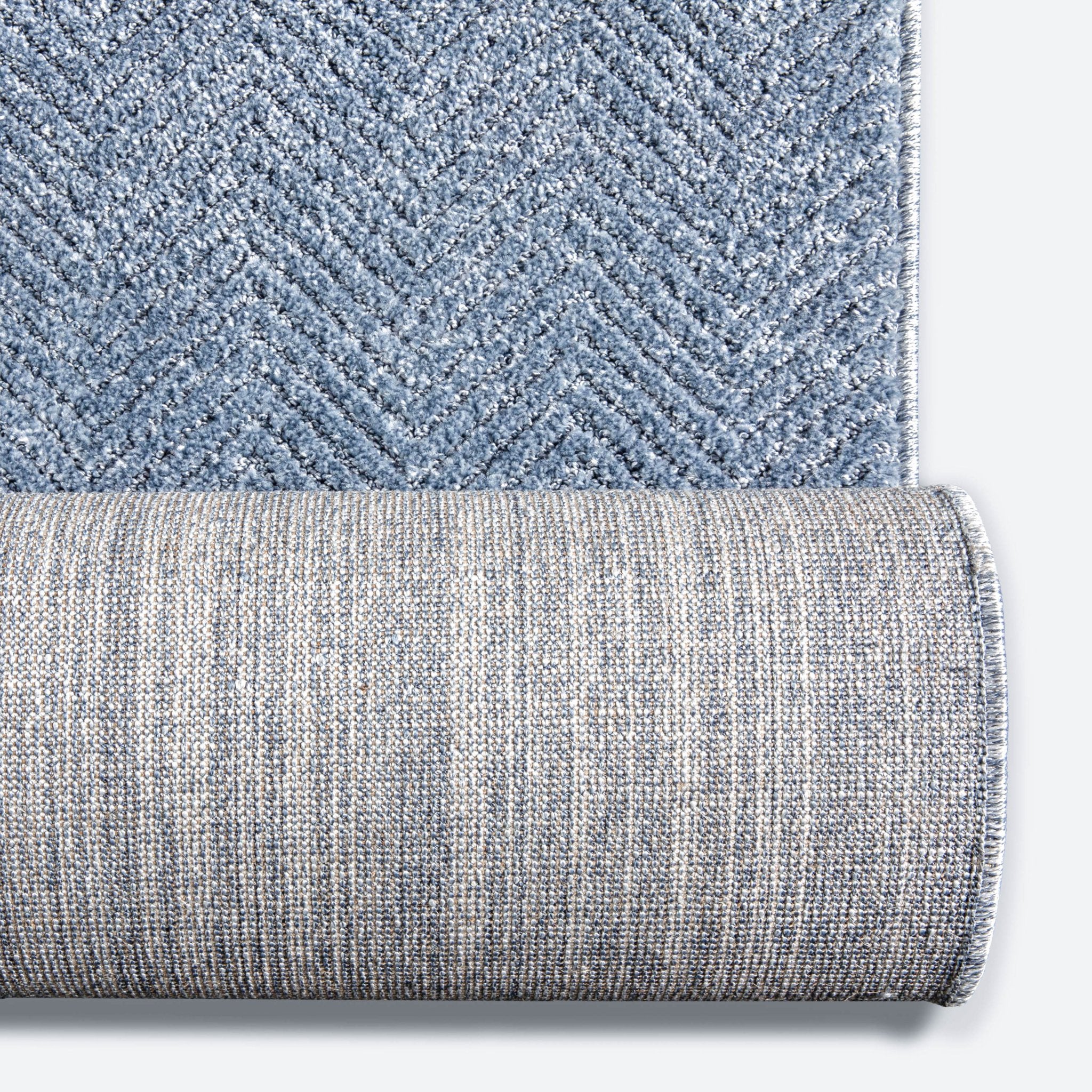 Custom Size Runner Pompeii Modern Light Blue Choose Your Width x Choose Your Length Hallway & Stair Runner Rug、mySite、gigharbornorthrealestate