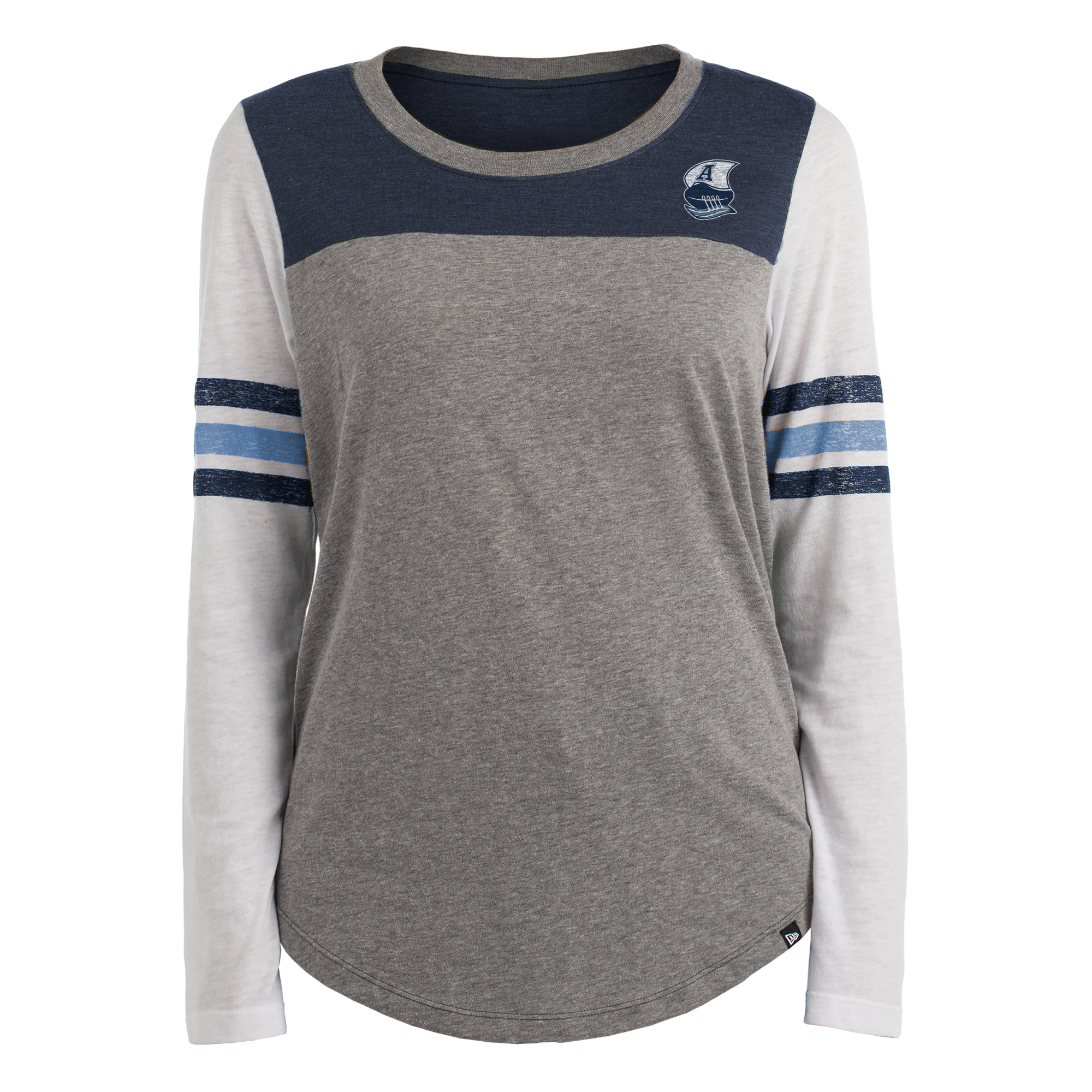 Double Blue 3Tone Long Sleeve、mySite、neckold