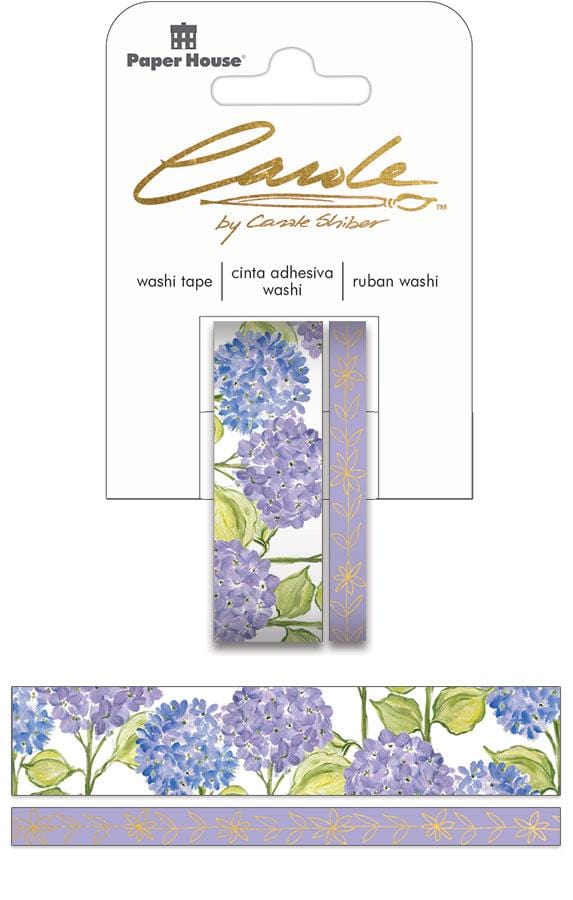  Washi Tape Set - Carole Shiber Hand-Painted Hydrangeas、mySite、ghnorth