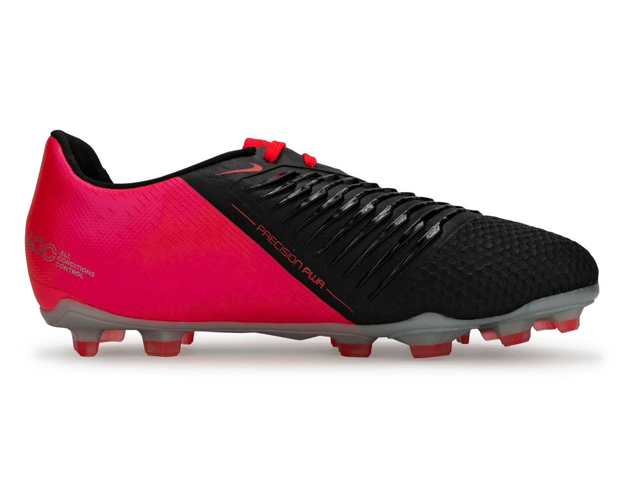 Nike Kids PhantomVNM Elite FG Laser CrimsonMetallic Silver/Black、mySite、noshort