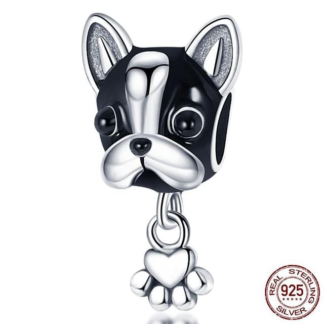 Dog Charm Collection Pandora Style Charms Sterling Silver Boston, Frenchie, Chi, Schnauzer, Puppy、mySite、g9winljtr